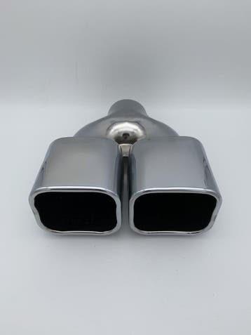 Uitlaat Sierstuk RVS Dubbel rechthoek – 2 x 100 X 86 mm, Ophalen of Verzenden, Nieuw