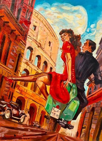 Reinier (XX) - Idilio sobre la Vespa Verde