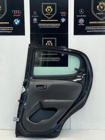 Citroën C1 portier 4-deurs rechts achter deur bj.2018 zwart, Auto-onderdelen, Carrosserie en Plaatwerk, Gebruikt, Rechts, Citroën