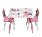 Kinder Tafel met 2 Stoelen Hout voor Leren en Spelen, Verzenden, Nieuw