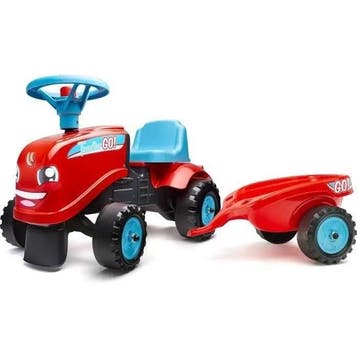 FALK - Tractor Go! Met aanhanger (drager - duwboot), Verzenden, Nieuw