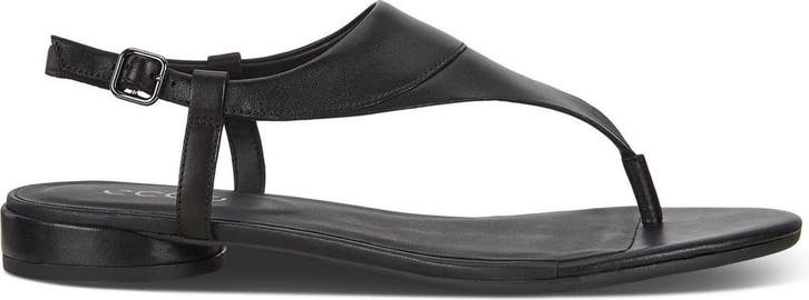 ECCO - maat 39- Flat Dames Sandalen - Zwart, Kleding | Dames, Schoenen, Verzenden
