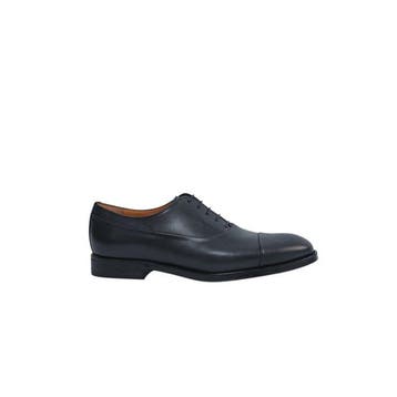 TESTONI - 7 UK - 41 IT - Salerno Blue Navy Oxford Shoes, Nieuw