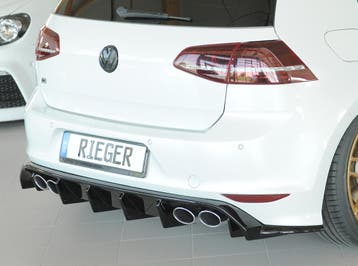 Diffuser Volkswagen Golf 7 R Rieger Glans Zwart, Ophalen of Verzenden, Nieuw