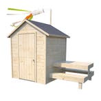 Soulet Speelhuis Tiana met Picknicktafel en Dakleer 128 x, Verzenden, Nieuw
