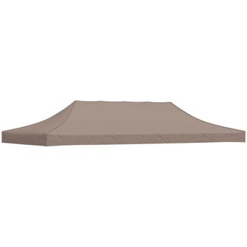 vidaXL Partytentdak 270 g/m² 6x3 m taupe, Verzenden, Nieuw, Partytent