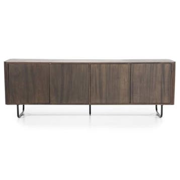 TV-Meubel James - 180cm - Bruin - 95953 - tv-meubels, Huis en Inrichting, Kasten | Buffetkasten, Nieuw, Overige materialen