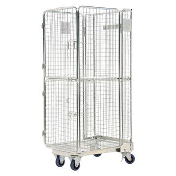 4-Heks rolcontainer 4-heks dubbele deur a-frame nestbaar, Ophalen of Verzenden