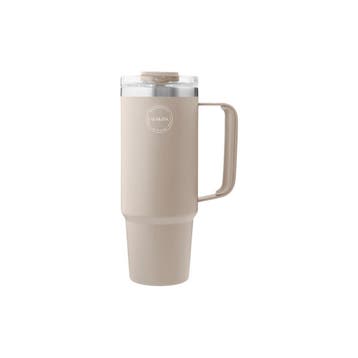 AYA&IDA Thermocup with Straw 885ml Cream Beige, Nieuw