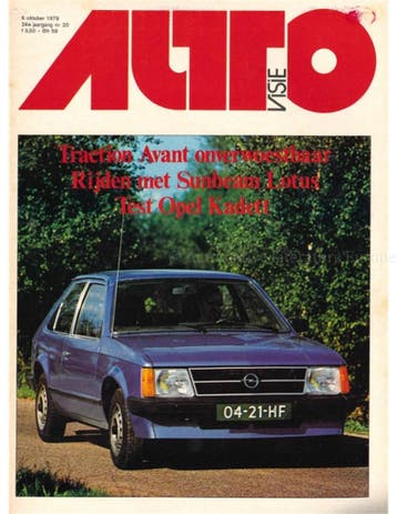 1979 AUTOVISIE MAGAZINE 20 NEDERLANDS, Nieuw, Author