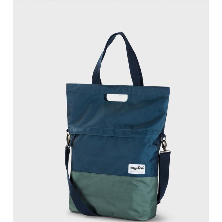URBAN PROOF shoppertas 20L recycled blauw groen, Fietsen en Brommers, Fietsaccessoires | Fietstassen, Nieuw, Verzenden
