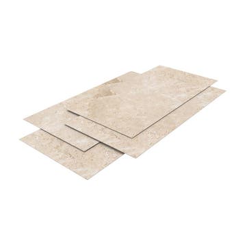 Wandpaneel Bladel set van 4 panelen 120x60 cm Beige Stone [n, Doe-het-zelf en Verbouw, Verzenden, Nieuw