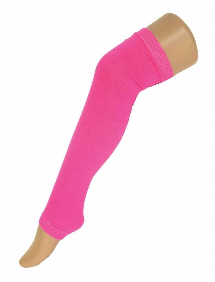 Fluor roze Beenwarmers 60cm, Hobby en Vrije tijd, Feestartikelen, Nieuw, Ophalen of Verzenden