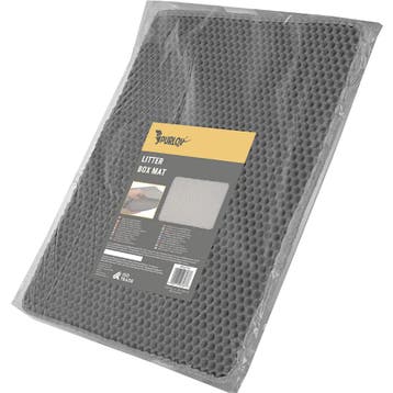 Purlov Kattenbakmat 60 x 45 cm grijs met tweelaagse honin..., Ophalen of Verzenden, Nieuw