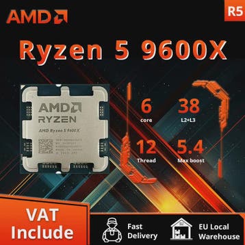AMD Ryzen 5 9600X Processor - 6 Cores, 12 Threads, 5.4GHz Bo, Computers en Software, Verzenden, Nieuw
