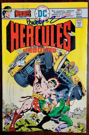 Hercules Unbound #4 - Signed by José Luis García-López + COA, Nieuw