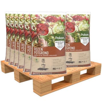 Rozen potgrond pallet | Pokon | 2250 liter | (Bio-label), Verzenden