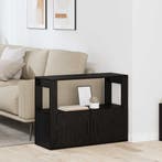 vidaXL Dressoir Zwart eiken 80 x 30 x 60 cm Bewerkt hout, Verzenden, Nieuw, Overige houtsoorten, Minder dan 50 cm