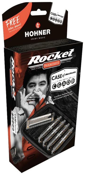 Hohner Rocket ProPack Mondharmonicaset C G A D Bb, Muziek en Instrumenten, Verzenden, Nieuw