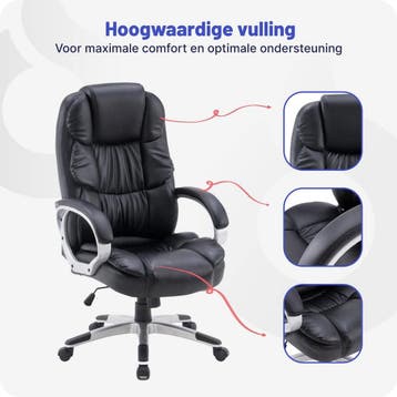 Stane Ergonomische Bureaustoel PU-leer - Bureaustoelen voor, Ophalen of Verzenden, Zo goed als nieuw