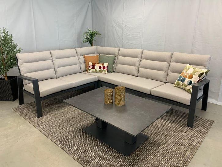 Te Velde aluminium hoekloungeset grace rechts, Tuin en Terras, Tuinsets en Loungesets, Loungeset, Nieuw