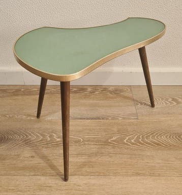 Bijzettafel - Hout - Vintage bloemenplankje, Antiek en Kunst
