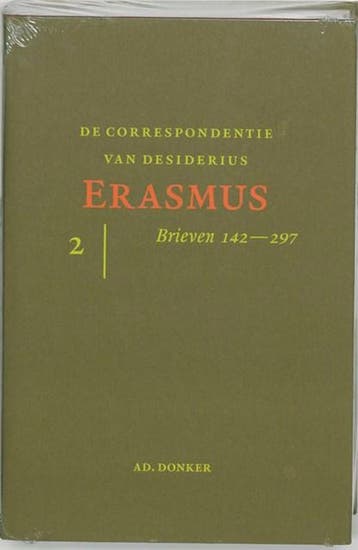 De correspondentie van Desiderius Erasmus 2 Brieven 141-297, Zo goed als nieuw, Desiderius Erasmus