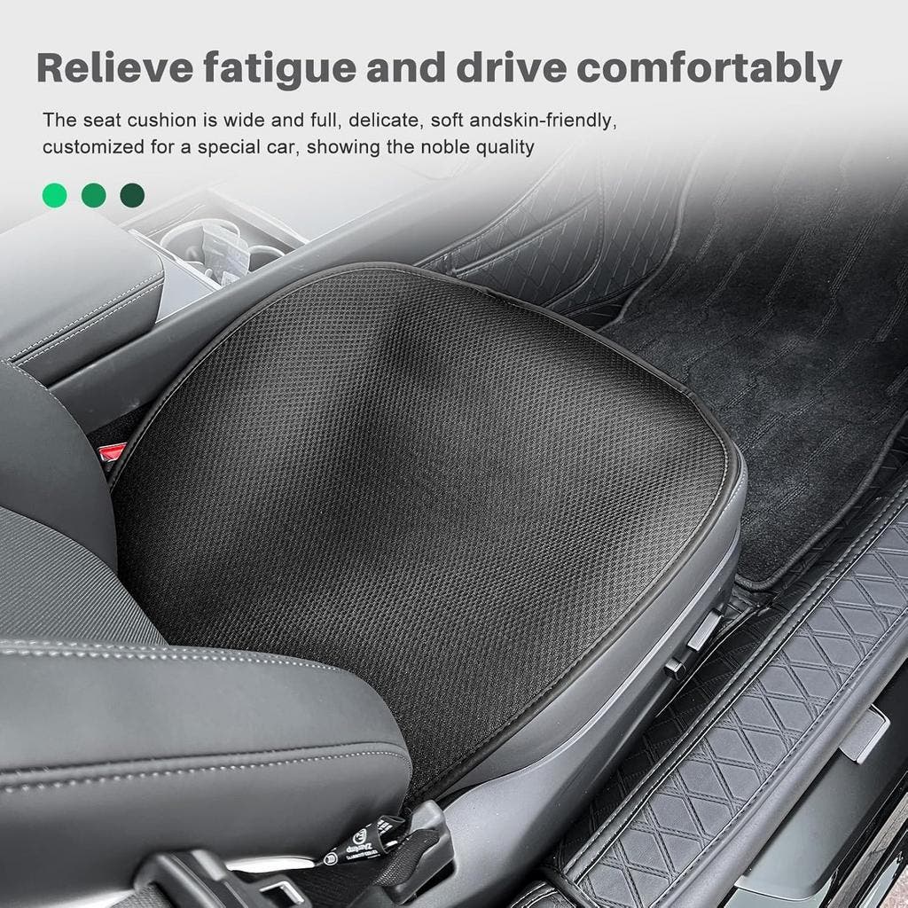ASZSK Stoelhoezen voor Tesla Model Y 2021-2024, Model 3 2021-2023, autostoelhoezen, voorstoelen, suède voorstoelhoezen, autostoelbescherming, diepgrijs
