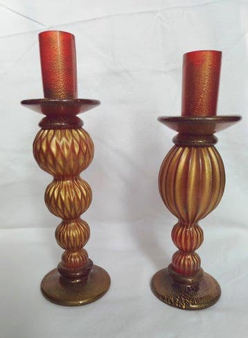 Gambaro e Poggi - Kaarsenhouder (2) - Glas