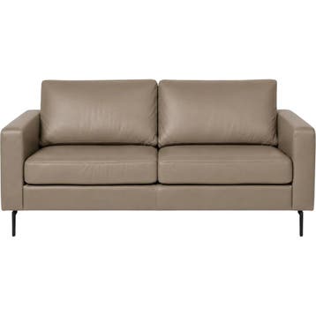 Leren bank Match - 3 zits - Granada Taupe (taupe/bruin) -, Huis en Inrichting, Banken | Bankstellen, Nieuw, Ophalen of Verzenden