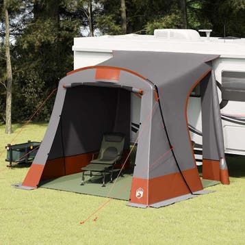 vidaXL Achterkleptent -persoons 285 x 255 x 245 cm Grijs en, Verzenden, Nieuw, Tot en met 2
