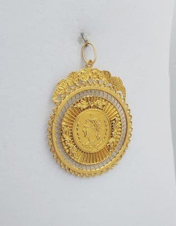 Medaillon - 19.2 kt. Geel goud - 0.00ct. tw. - Geelgouden