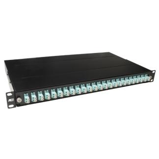 Glasvezel patchpaneel OM3 (LC, Duplex, 19 inch, 1U), Computers en Software, Pc- en Netwerkkabels, Nieuw, Verzenden