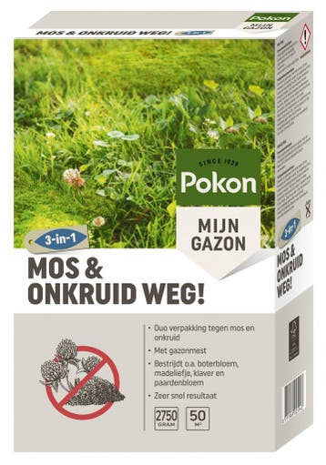 Pokon Mos en Onkruid Weg 50m2 (3 in 1), Ophalen of Verzenden, Nieuw