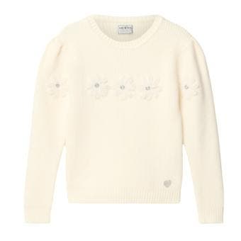 Guess baby Wit gebreid bloemen trui - 74 (6-9 maanden), Ophalen of Verzenden, Nieuw