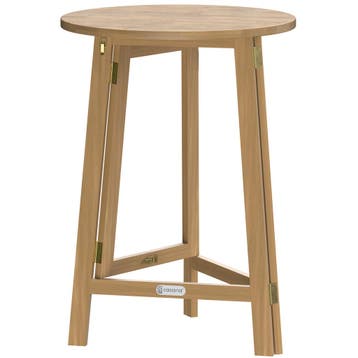Statafel Hout Ø80cm Inklapbaar (Statafels, Tafels-Stoelen), Verzenden, Nieuw
