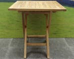 Klaptafel 70 cm vierkant teak, Ophalen of Verzenden, Nieuw, Teakhout