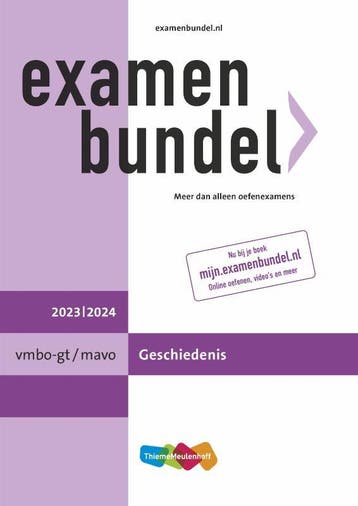 Examenbundel vmbo gtmavo Geschiedenis 20232024 9789006648461, Boeken, Verzenden, Zo goed als nieuw
