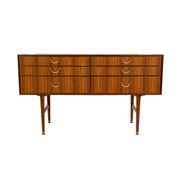 Tv-meubel | Ladekast | Meredew | Vintage | Teak |  4224, Huis en Inrichting, Kasten | Ladekasten, Ophalen of Verzenden, Zo goed als nieuw