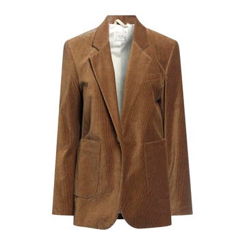 Alysi • bruine velvet blazer • 32 (IT38), Kleding | Dames, Bruin, Verzenden, Nieuw, Alysi