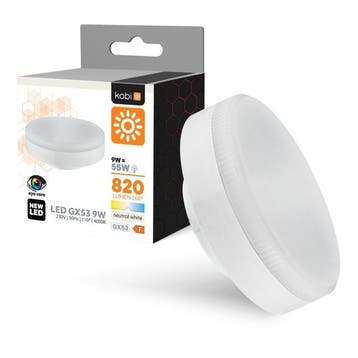 Kobi LED GX53 lamp 9W 4000K 820lm 110° | Niet-Dimbaar, Ophalen of Verzenden, Nieuw