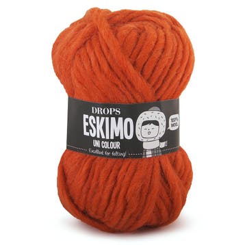 DROPS Snow / Eskimo Uni - 07 oranje - Wol Garen, Ophalen of Verzenden, Nieuw