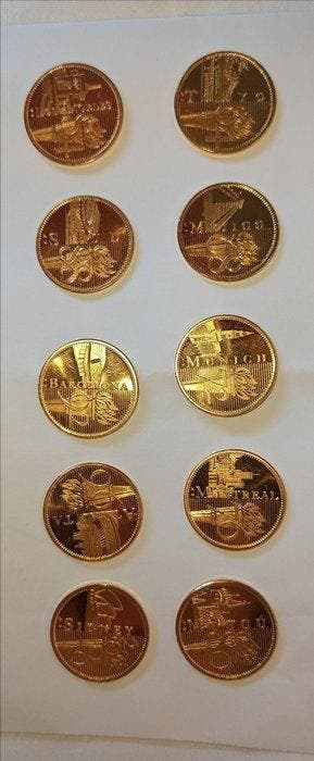 Olympische Spelen - Colección completa Monedas Oro 22k -, Nieuw