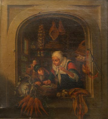Europese school (19e eeuw) kopie naar Gerard Dou (1613-1675), Antiek en Kunst