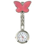 Fako - Verpleegstershorloge - Vlinder - Roze, Verzenden, Nieuw