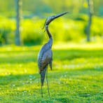 sculptuur, Purper reiger - 700 mm - Metaal, Antiek en Kunst