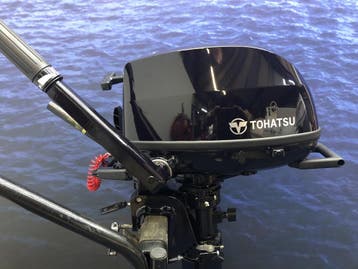Tohatsu 6 pk buitenboordmotor, 5 tot 10 pk, Viertaktmotor, Ophalen of Verzenden, Zo goed als nieuw