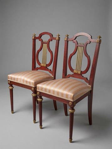 Stoel (2) - Een paar 19e-eeuwse Franse sidestoelen in Louis, Antiek en Kunst