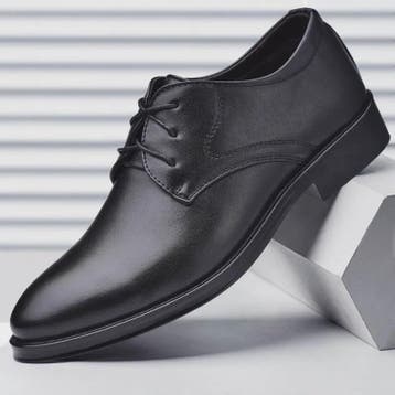 Zwarte Leren Herenschoenen - Stijlvolle Oxfords voor Formele, Verzenden, Nieuw