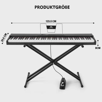 MUSTAR 88 Toetsen Digitale Piano - Draagbaar Keyboard met Se, Verzenden, Nieuw